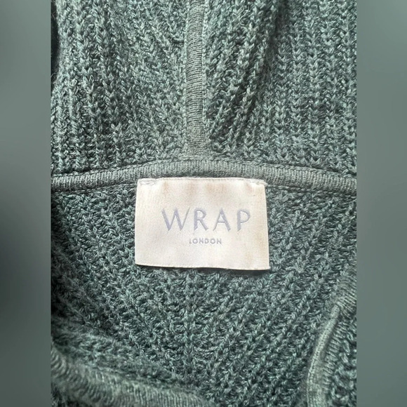 Wrap London Forest Green Ribbed Cardigan - Picture 6 of 7